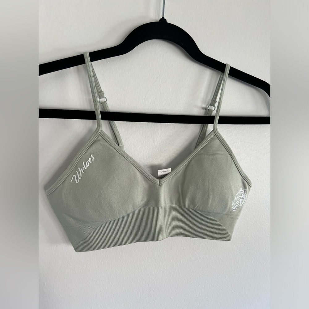 Wolves Forever Seamless Everson Green Meadow Darc Sport Sports Bra Size Small